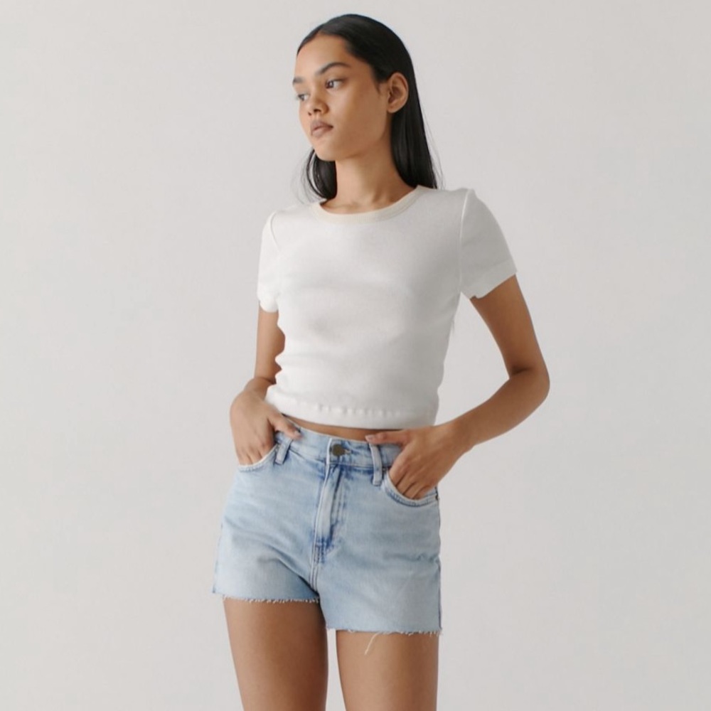 NWT UO BDG Girlfriend High-Waisted Denim Shorts